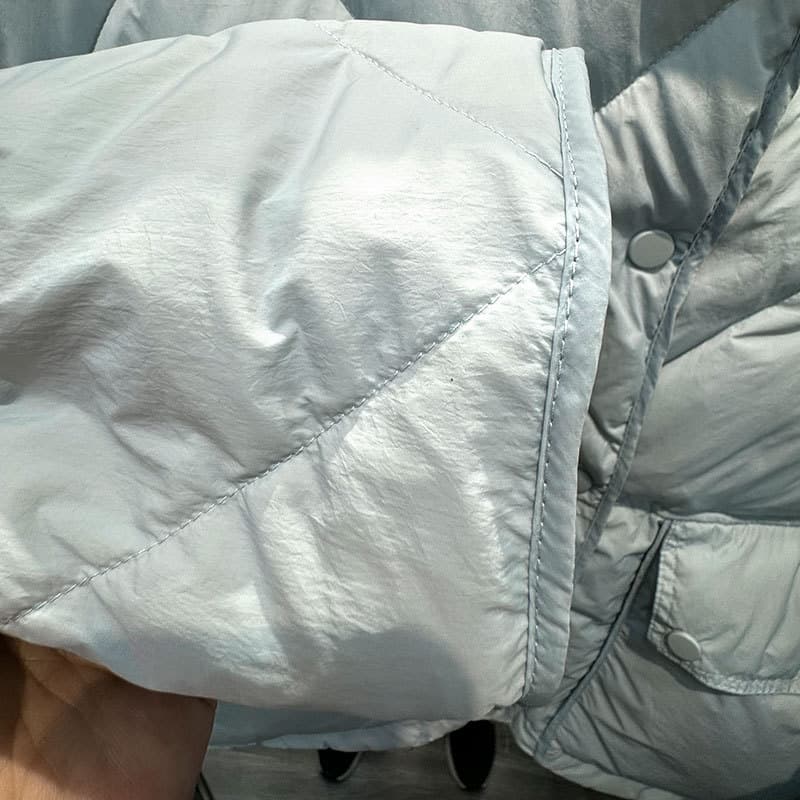 ノーカラージャケット キルティング中綿ノーカラーブルゾン