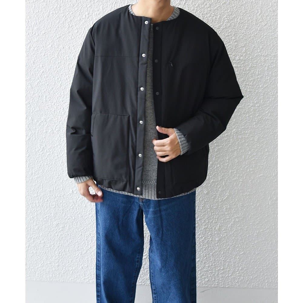 ノーカラージャケット 洗練リネンノーカラージャケット