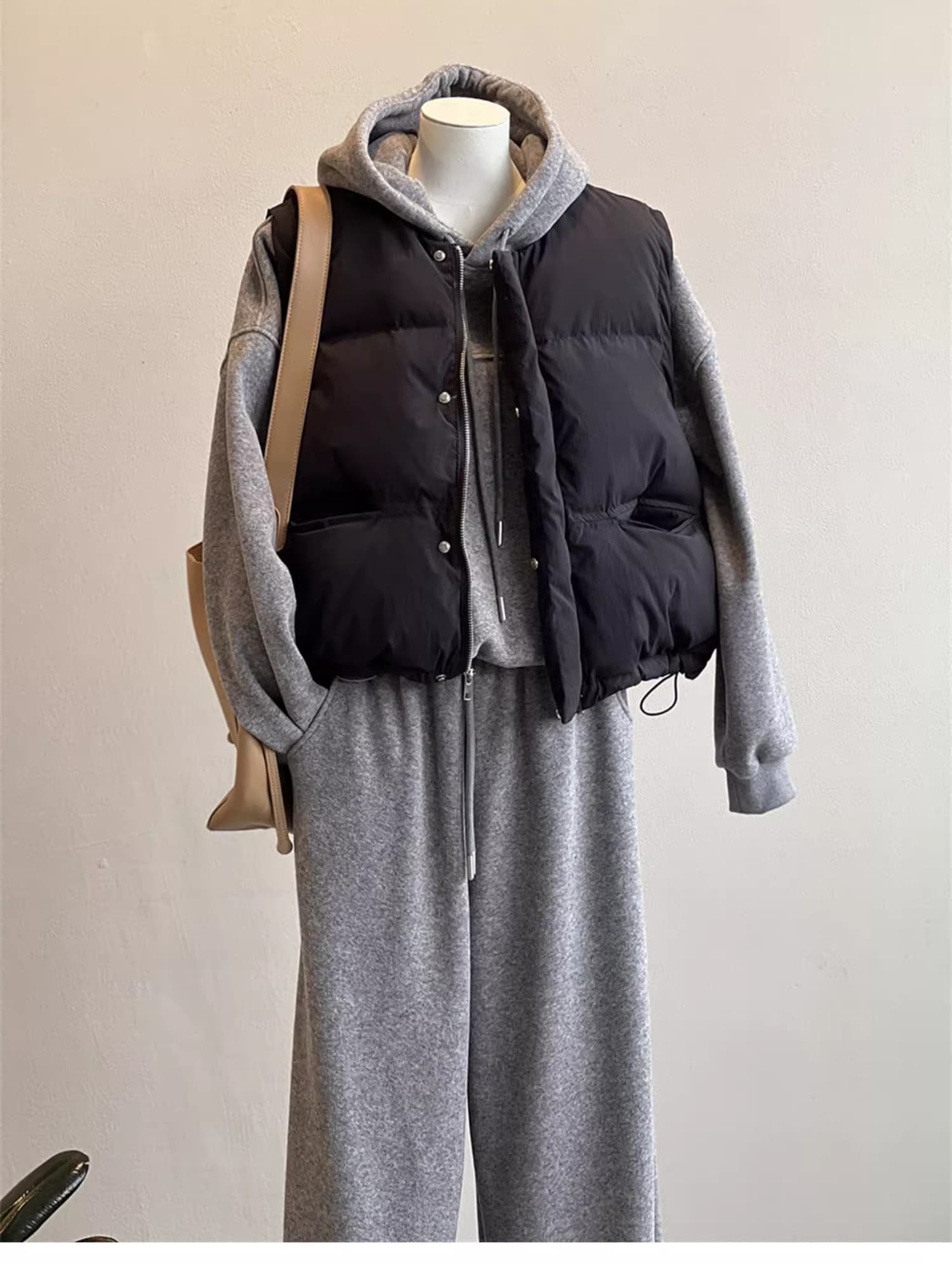 ノーカラージャケット あったか二重着れるベスト