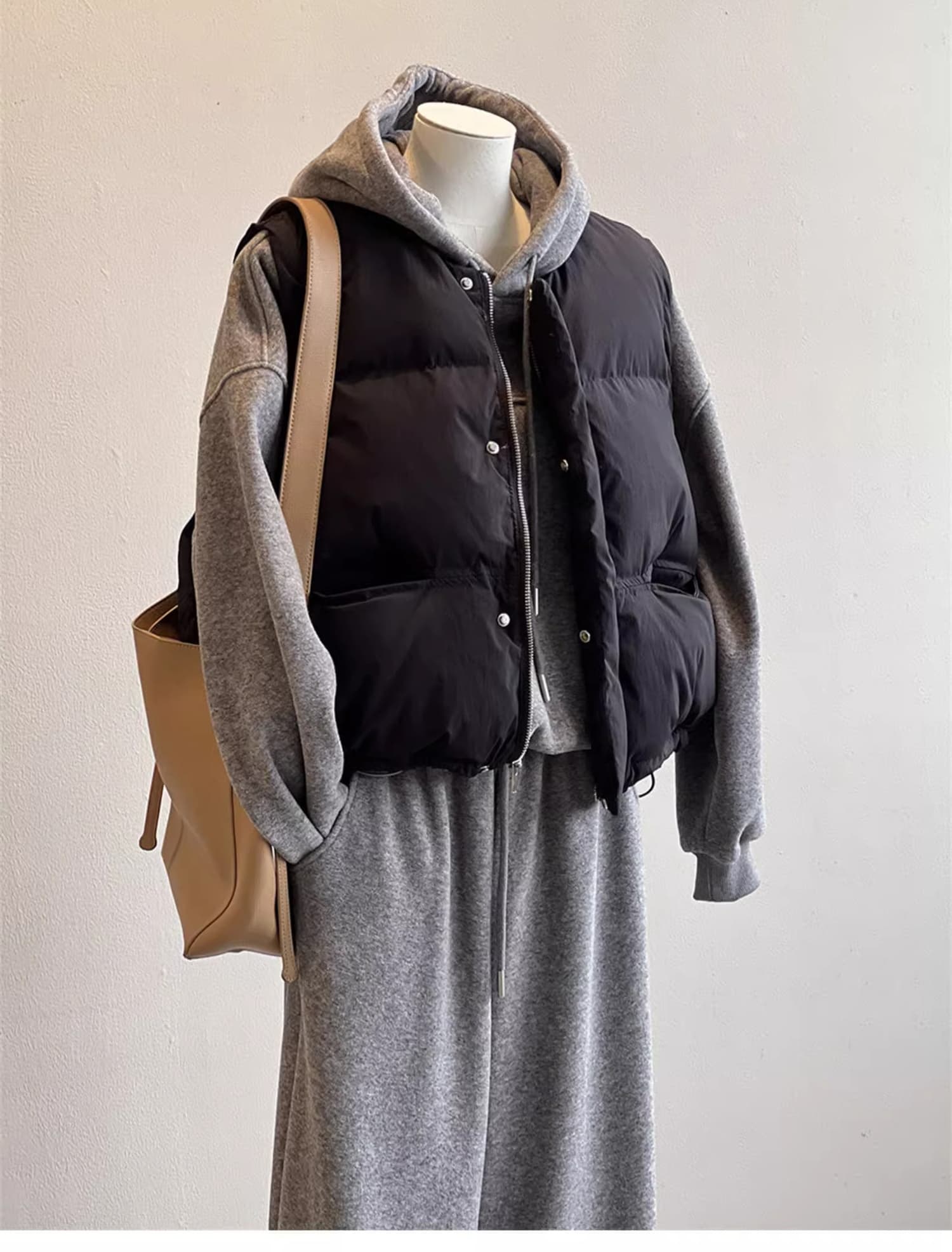 ノーカラージャケット あったか二重着れるベスト